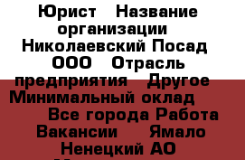 Юрист › Название организации ­ Николаевский Посад, ООО › Отрасль предприятия ­ Другое › Минимальный оклад ­ 20 000 - Все города Работа » Вакансии   . Ямало-Ненецкий АО,Муравленко г.